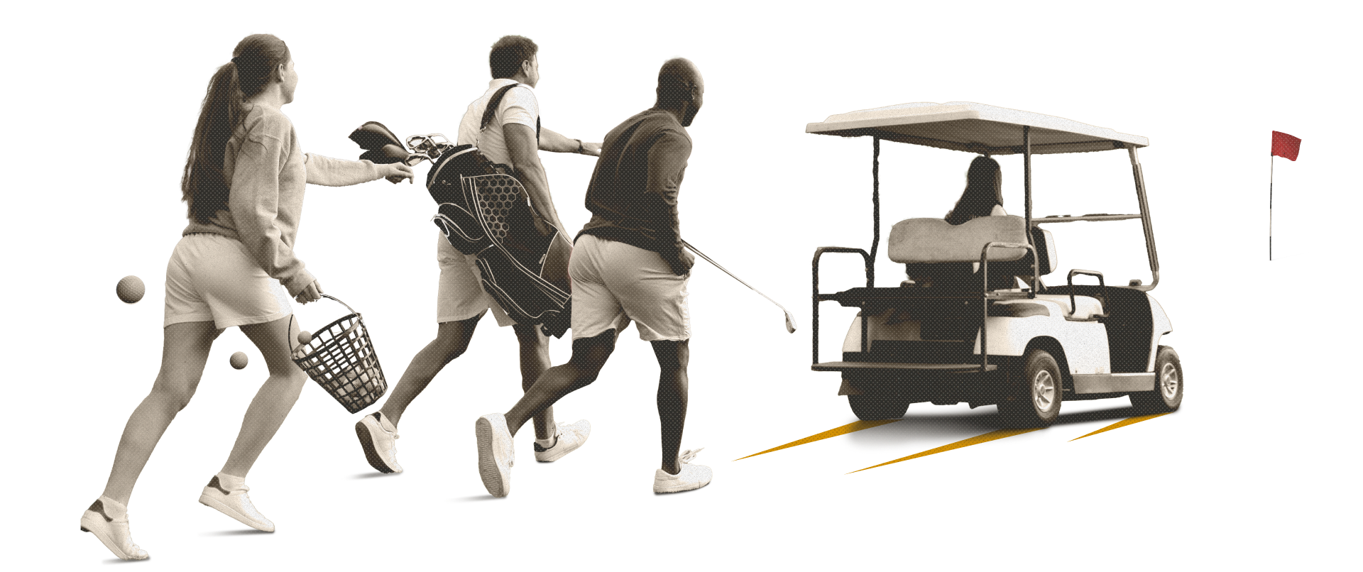 minigolf players